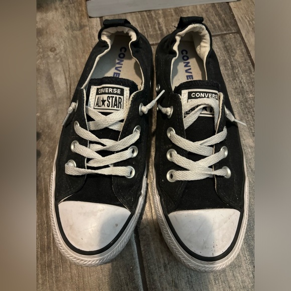 Converse Black Womens Chuck Taylors Size US 7.5 - Picture 3 of 3